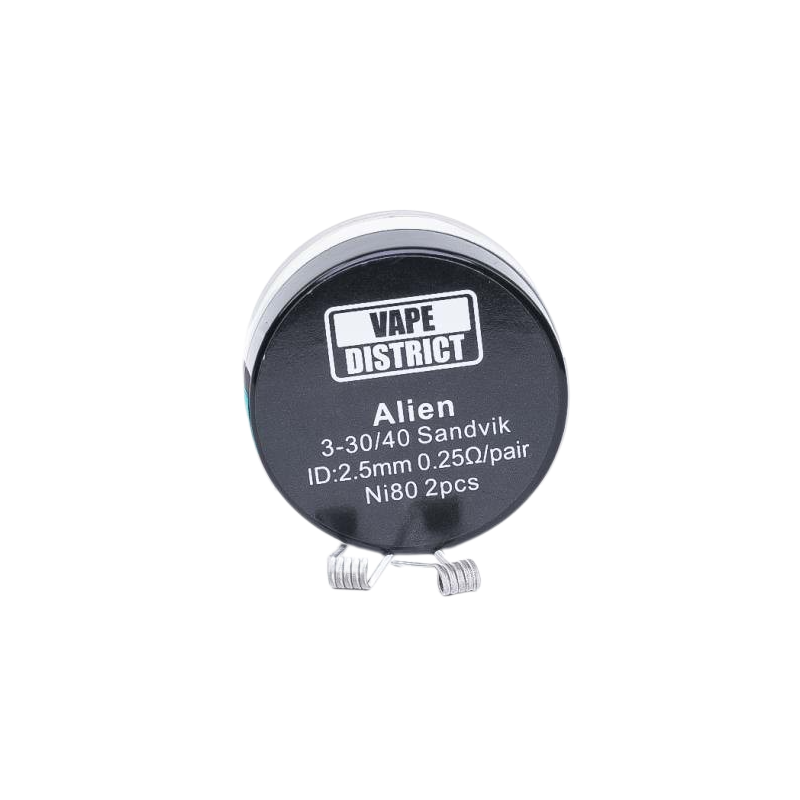 Coils Alien Sandvik (x2) 0.5 Ohm Vape District.